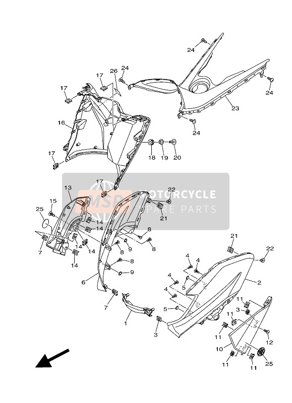 Yamaha NMAX 150 2017 Leg Shield for a 2017 Yamaha NMAX 150